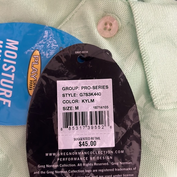 NWT Greg Norman protek micro pique polo - Picture 2 of 4